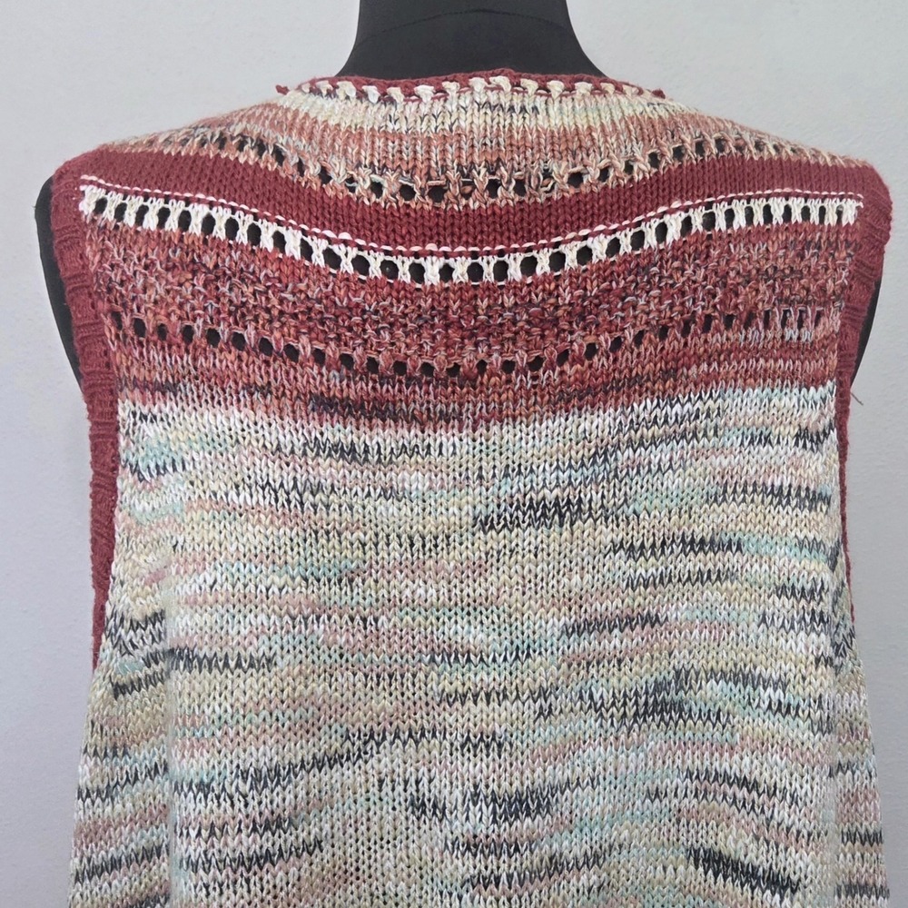 Absolutely Famous Open Crochet Shrug Cardigan Fringe Festival Boho Vibes Size 3X - Picture 7 of 8